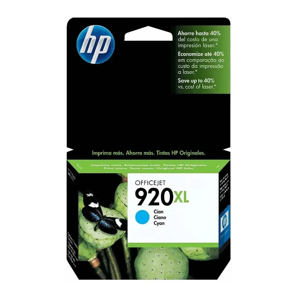 CARTUCHO HP 920XL ORIGINAL (CD972AL) AZUL 7,5ML — foto 1