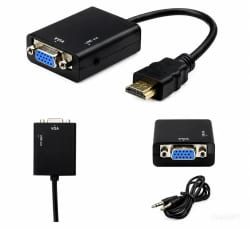 Cabo Conversor HDMI para VGA c/ Cabo de Audio — foto 1