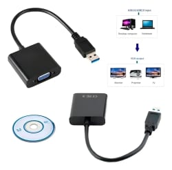 Cabo Conversor USB 3.0 X VGA Femea JC-USB-VGA F3 — foto 3