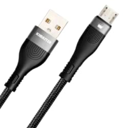 Cabo de Dados Micro USB Blindado Turbo 2M Preto CB763P/CB762V Kimaster — foto 2