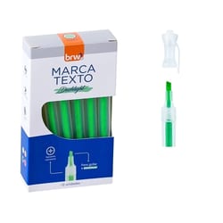 Caneta Marca Texto Dashligth Verde Fluorescente BRW — foto 3
